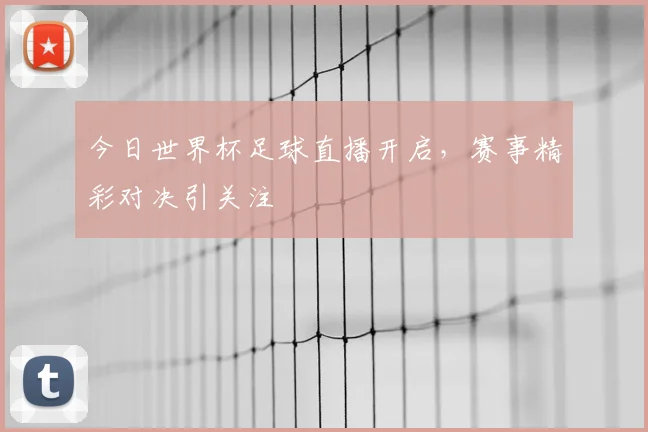 今日世界杯足球直播开启，赛事精彩对决引关注